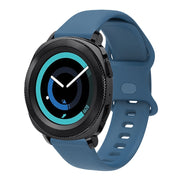 20mm For Amazfit GTS4 / GTS4 mini / GTS3 Universal Inner Back Buckle Perforation Silicone Watch Band(Midnight Blue) - Watch Bands by MIJOBS