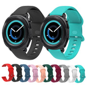 20mm For Amazfit GTS4 / GTS4 mini / GTS3 Universal Inner Back Buckle Perforation Silicone Watch Band(Red) - Watch Bands by MIJOBS