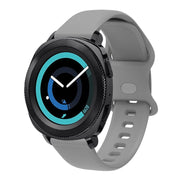 22mm For Xiaomi Haylou RT RS3 LS04 / LS05S Universal Inner Back Buckle Perforation Silicone Watch Band(Grey) - Watch Bands by MIJOBS