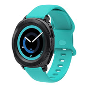 22mm For Xiaomi Haylou RT RS3 LS04 / LS05S Universal Inner Back Buckle Perforation Silicone Watch Band(Mint Green) - Watch Bands by MIJOBS