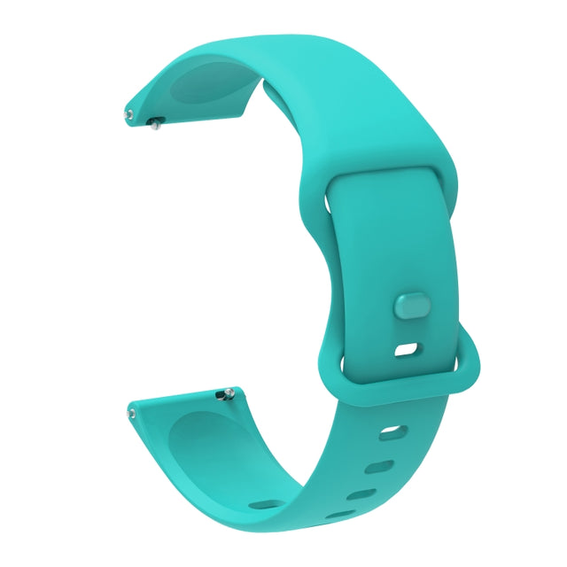 22mm For Xiaomi Haylou RT RS3 LS04 / LS05S Universal Inner Back Buckle Perforation Silicone Watch Band(Mint Green) - Watch Bands by MIJOBS