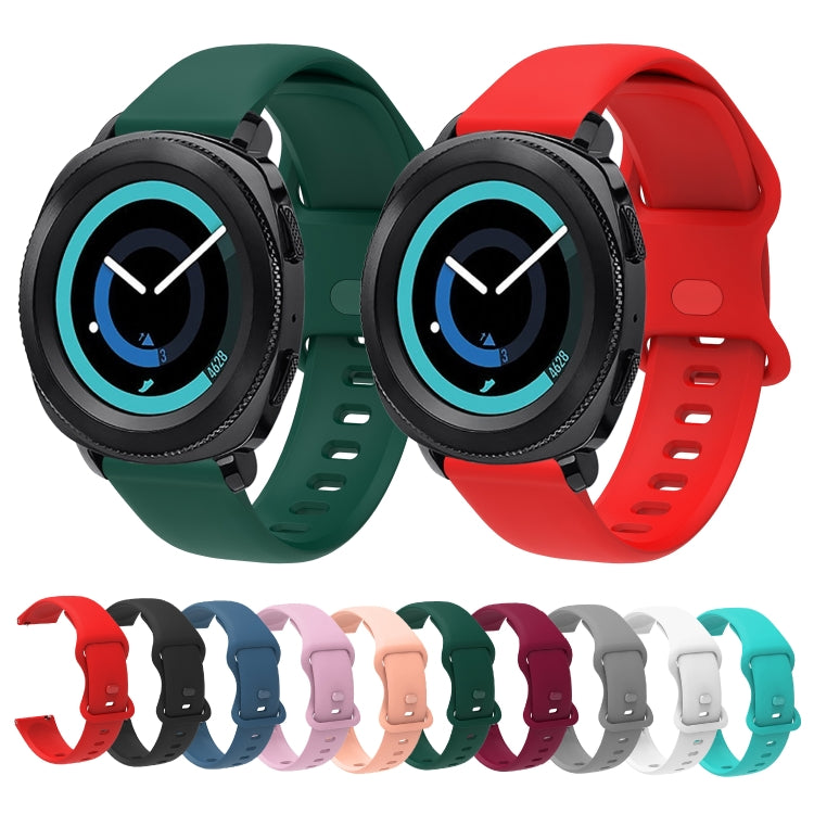 22mm For Xiaomi Haylou RT RS3 LS04 / LS05S Universal Inner Back Buckle Perforation Silicone Watch Band(Grey) - Watch Bands by MIJOBS