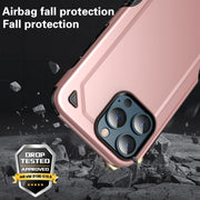 For iPhone 13 Shockproof Rugged Armor Protective Case(Blue)
