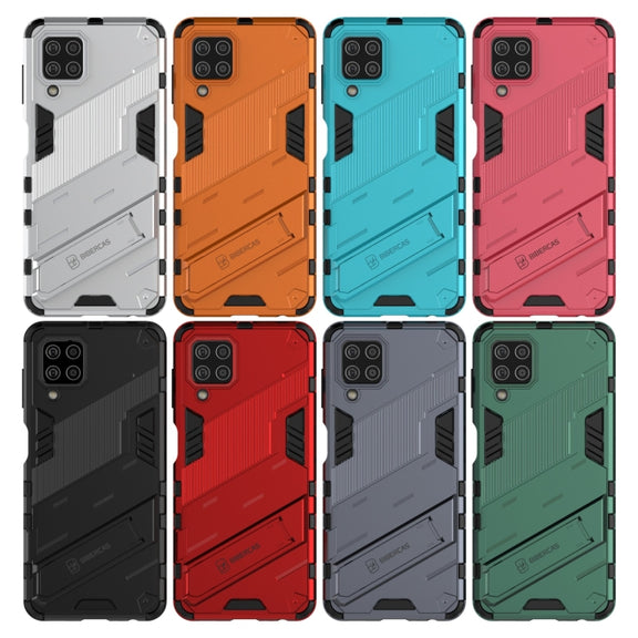 For Samsung Galaxy M32 Punk Armor 2 in 1 PC + TPU Shockproof Case with Invisible Holder(Black)