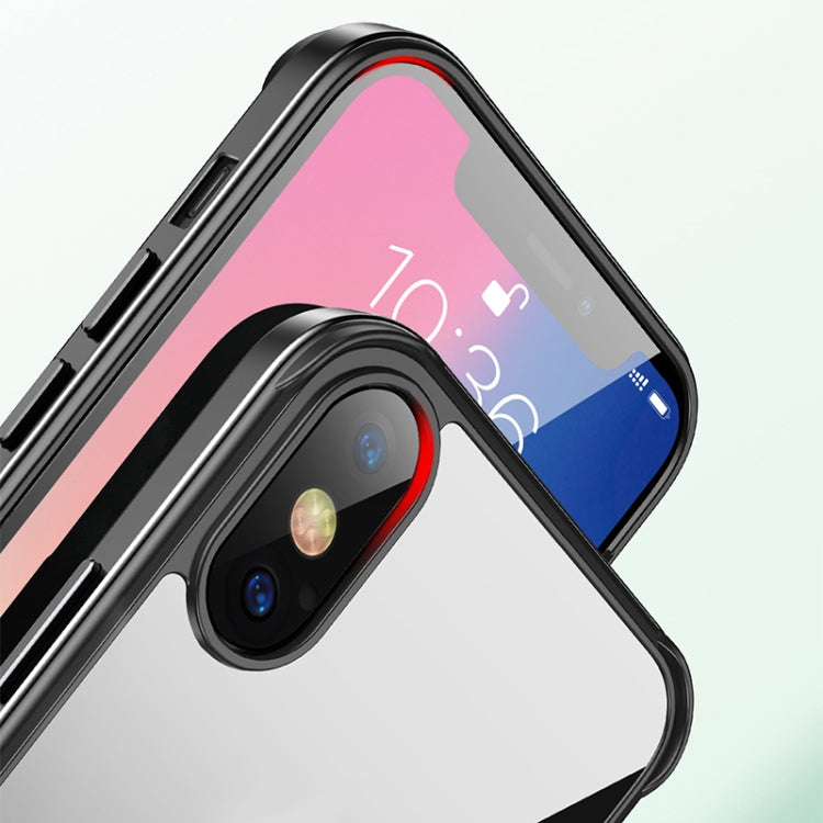 For iPhone XR SULADA Shockproof Aviation Aluminum Metal Frame + Nano Glass + TPU Protective Case(Silver)