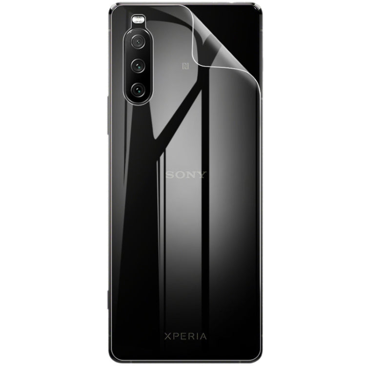For Sony Xperia 10 III 2 PCS IMAK 0.15mm Curved Full Screen Protector Hydrogel Film Back Protector