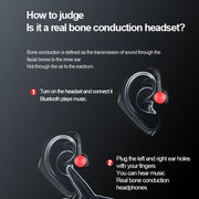 M-618 Bone Conduction Hanging Ear Stereo Bluetooth Headset(Red)