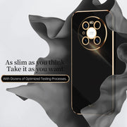 For Huawei Mate 40 Pro XINLI Straight Edge 6D Electroplate TPU Phone Case(Celestial Blue)