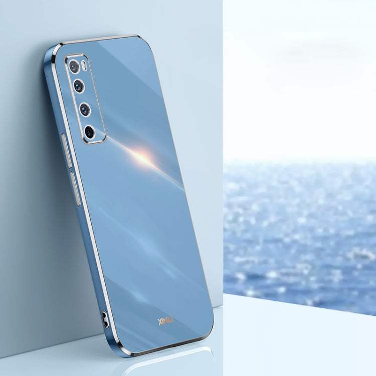For Huawei nova 7 5G XINLI Straight Edge 6D Electroplate TPU Phone Case(Celestial Blue)