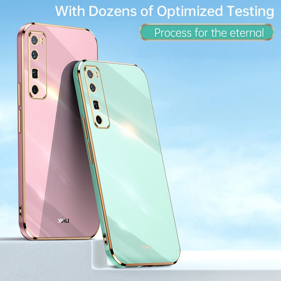 For Huawei nova 7 5G XINLI Straight Edge 6D Electroplate TPU Phone Case(Celestial Blue)