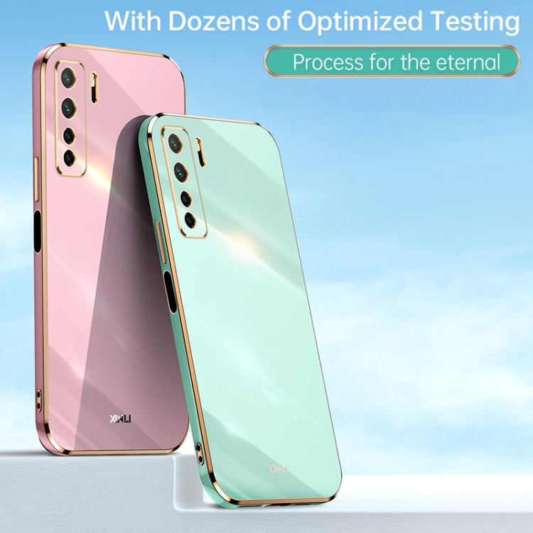 For Huawei nova 7 SE XINLI Straight Edge 6D Electroplate TPU Phone Case(Pink)