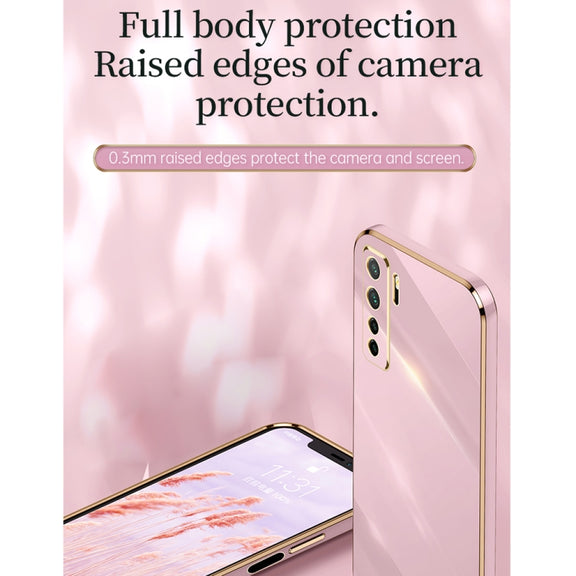 For Huawei nova 7 SE XINLI Straight Edge 6D Electroplate TPU Phone Case(Pink)