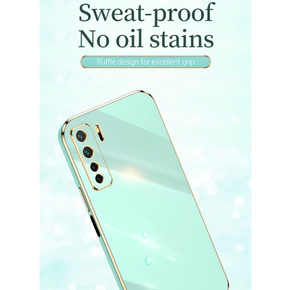 For Huawei nova 7 SE XINLI Straight Edge 6D Electroplate TPU Phone Case(Pink)