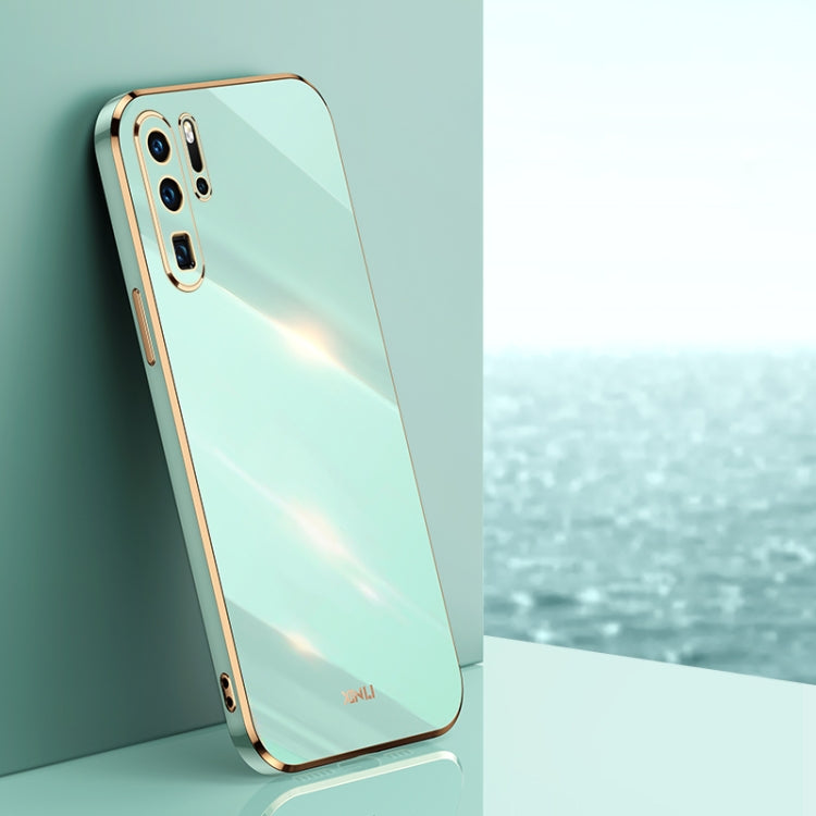 For Huawei P30 Pro XINLI Straight Edge 6D Electroplate TPU Phone Case(Mint Green)