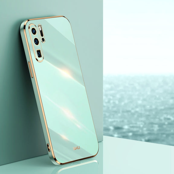 For Huawei P30 Pro XINLI Straight Edge 6D Electroplate TPU Phone Case(Mint Green)