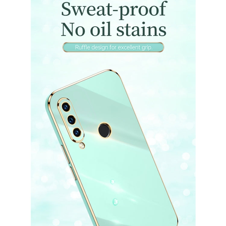 For Huawei P30 Lite XINLI Straight Edge 6D Electroplate TPU Phone Case(Cherry Purple)
