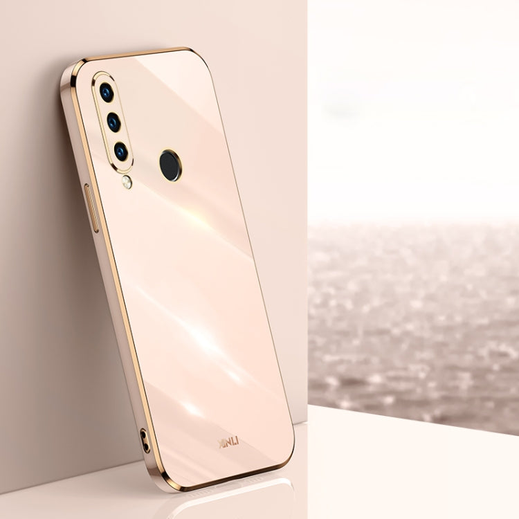 For Huawei P30 Lite XINLI Straight Edge 6D Electroplate TPU Phone Case(Pink)
