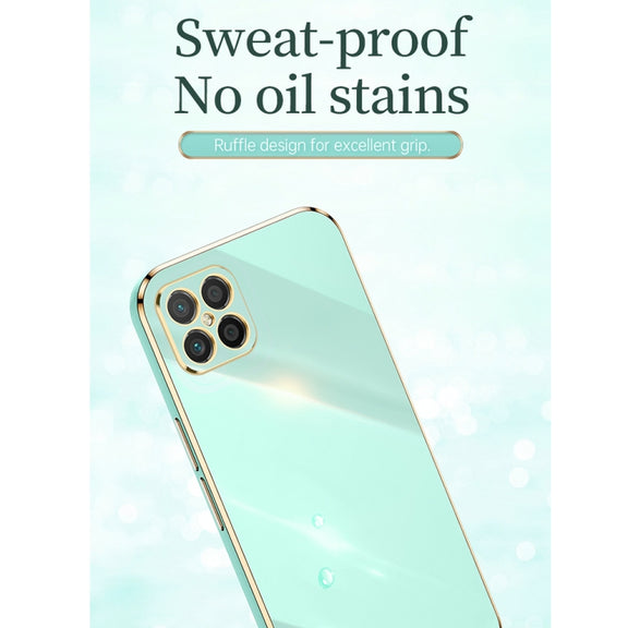 For Huawei nova 8 SE XINLI Straight Edge 6D Electroplate TPU Phone Case with Ring Holder(Black)