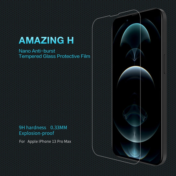 For iPhone 13 Pro Max NILLKIN H Explosion-proof Tempered Glass Film