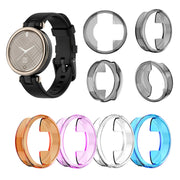 Compatible with Garmin Lily TPU Half-pack Candy Color Protective Case(Transparent)