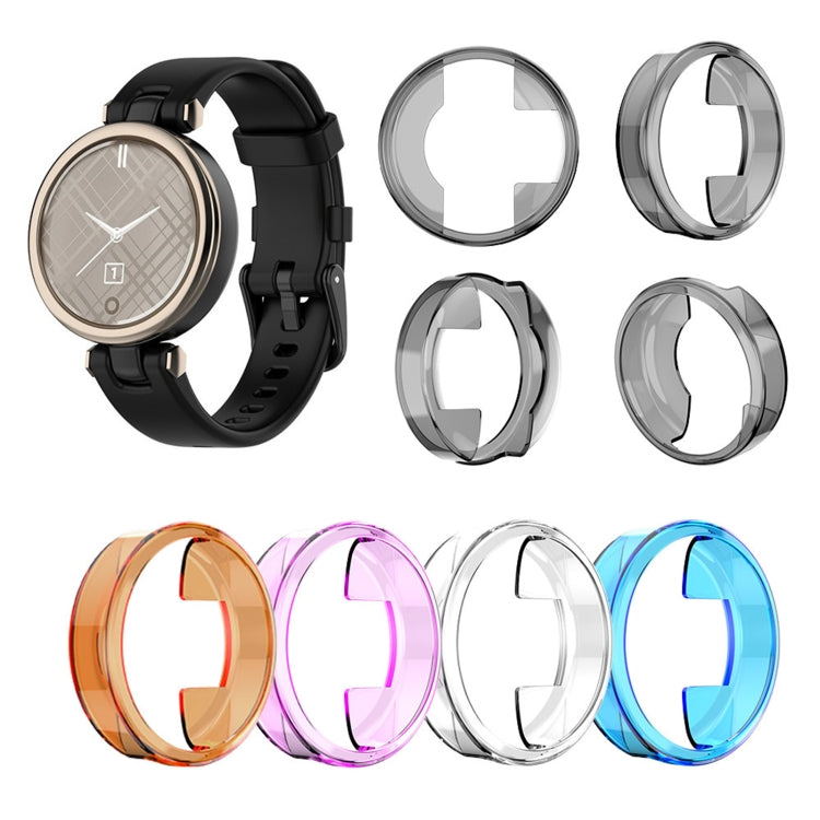 Compatible with Garmin Lily TPU Half-pack Candy Color Protective Case(Transparent)