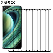 For Xiaomi Mi 10 Ultra 25 PCS 3D Curved Edge Full Screen Tempered Glass Film(Black)