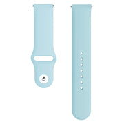 For Samsung Galaxy Watch Active2 Bluetooth Version 44mm Smart Watch Solid Color Silicone Watch Band, Size:L (Light Blue)