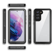 For Samsung Galaxy S21 FE RedPepper Shockproof IP68 Water-resistant PC + TPU Protective Case(Black)