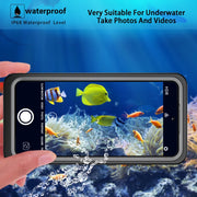 For Samsung Galaxy S21 FE RedPepper Shockproof IP68 Water-resistant PC + TPU Protective Case(Black)