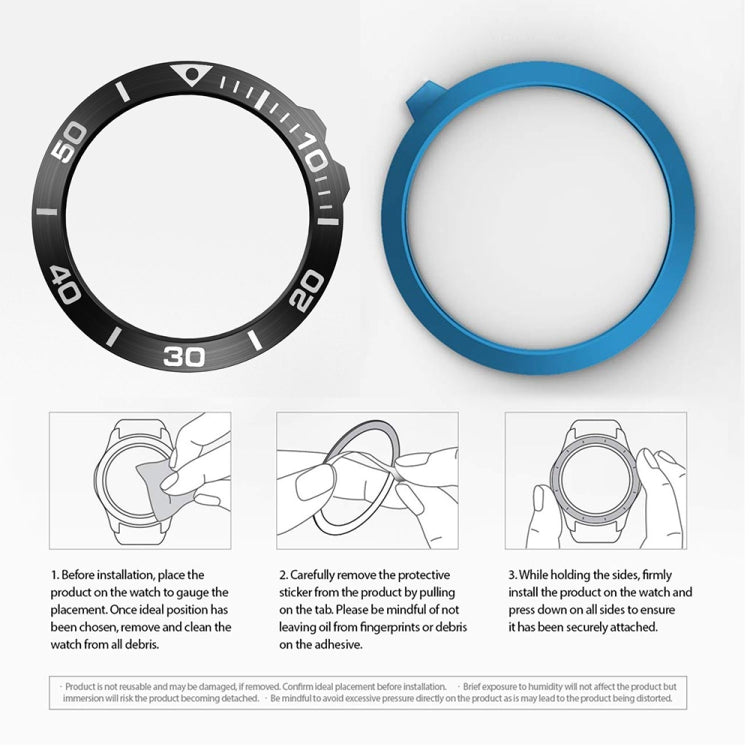 Compatible with Garmin Fenix 5X/5X Plus Smart Watch Steel Bezel Ring, A Version(Black Ring White Letter)