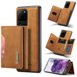 For Samsung Galaxy S20 Ultra DG.MING M2 Series 3-Fold Multi Card Bag Back Cover Shockproof Case with Wallet & Holder Function(Brown) - Galaxy Phone Cases by DG.MING | Online Shopping South Africa | PMC TechLife | Buy Now Pay Later Mobicred