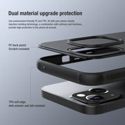 For iPhone 13 NILLKIN Super Frosted Shield Pro PC + TPU Protective Case(Black)