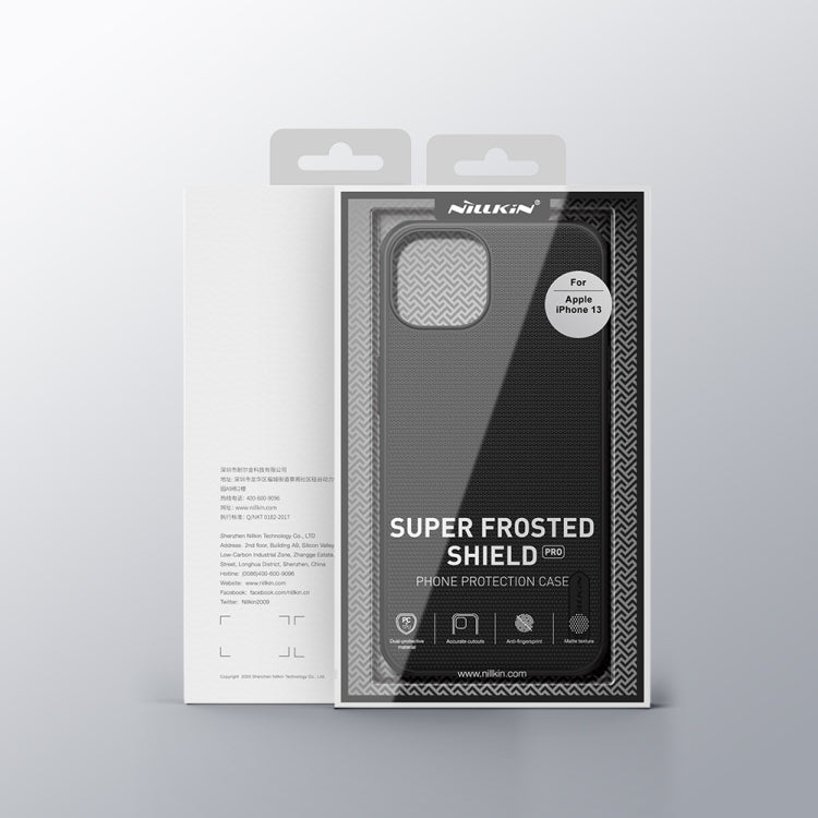 For iPhone 13 NILLKIN Super Frosted Shield Pro PC + TPU Protective Case(Black)