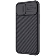 For iPhone 13 NILLKIN Black Mirror Pro Series Camshield Full Coverage Dust-proof Scratch Resistant Phone Case(Black)