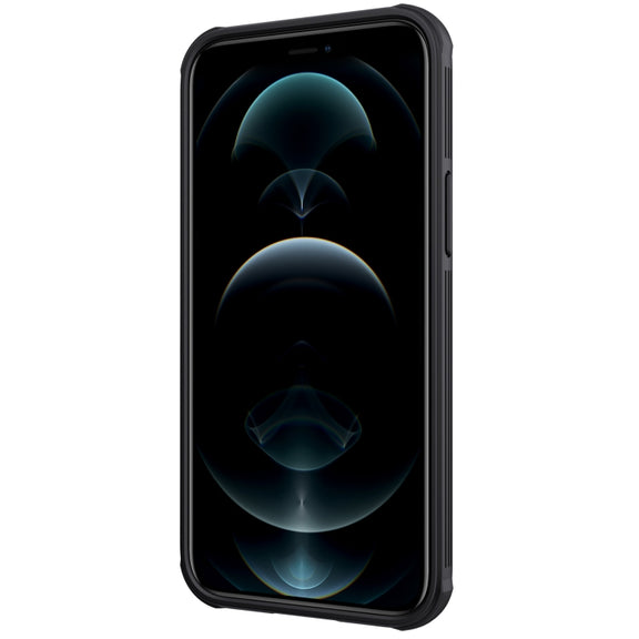 For iPhone 13 NILLKIN Black Mirror Pro Series Camshield Full Coverage Dust-proof Scratch Resistant Phone Case(Black)