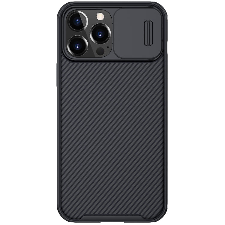 For iPhone 13 Pro NILLKIN Black Mirror Pro Series Camshield Full Coverage Dust-proof Scratch Resistant Phone Case (Black)