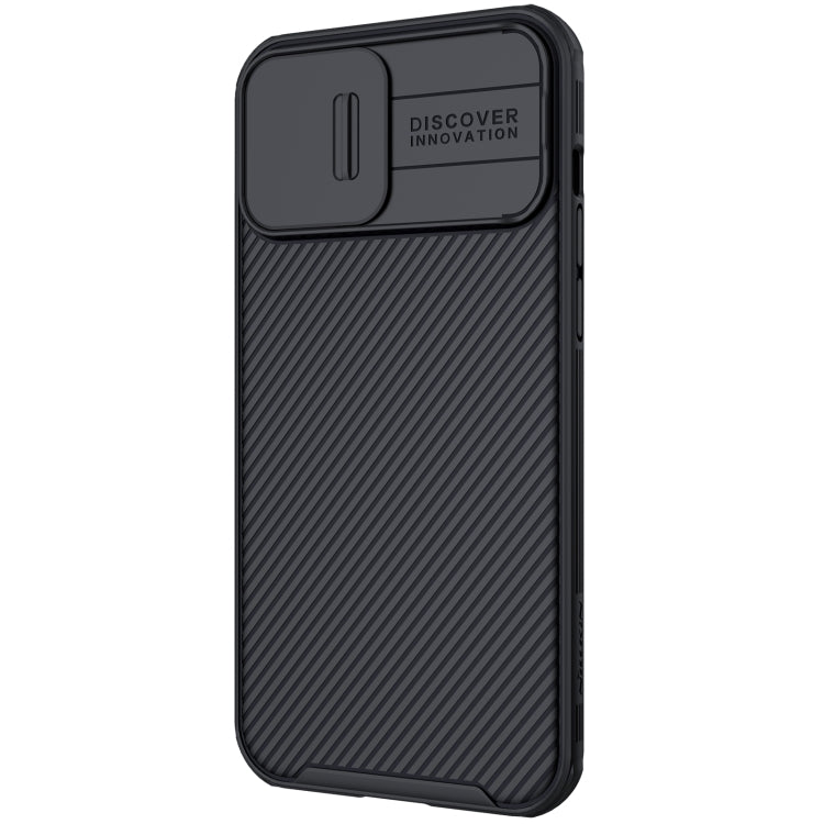For iPhone 13 Pro NILLKIN Black Mirror Pro Series Camshield Full Coverage Dust-proof Scratch Resistant Phone Case (Black)