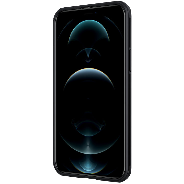 For iPhone 13 Pro NILLKIN Black Mirror Pro Series Camshield Full Coverage Dust-proof Scratch Resistant Phone Case (Black)