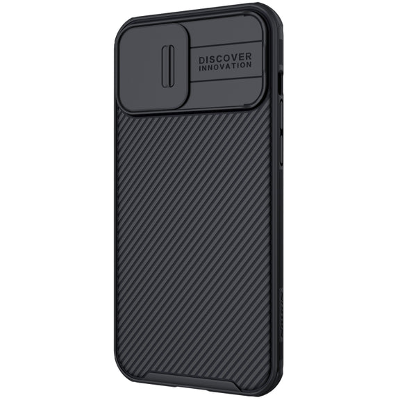 For iPhone 13 Pro Max NILLKIN Black Mirror Pro Series Camshield Full Coverage Dust-proof Scratch Resistant Phone Case (Black)