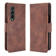 For Samsung Galaxy Z Fold3 5G Skin Feel Calf Pattern Horizontal Flip Leather Case with Holder & Card Slots & Photo Frame(Brown) - Galaxy Phone Cases by GKK | Online Shopping South Africa | PMC TechLife | Buy Now Pay Later Mobicred