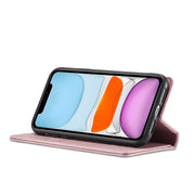 For iPhone 11 Forwenw F2 Series Magnetic Horizontal Flip Leather Case with Holder & Card Slots & Wallet (Rose Gold)