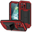 For iPhone 13 Pro Max R-JUST Sliding Camera Shockproof Life Waterproof Dust-proof Metal + Silicone Protective Case with Holder (Red) - iPhone 13 Pro Max Cases by R-JUST | Online Shopping South Africa | PMC TechLife | Buy Now Pay Later Mobicred