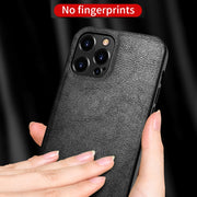 For iPhone 13 Pro SULADA Shockproof TPU + Handmade Leather Protective Case (Brown)