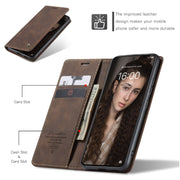 CaseMe 013 Multifunctional Horizontal Flip Leather Case with Holder & Card Slot & Wallet For Huawei P50(Coffee)