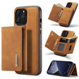 For iPhone 13 Pro Max DG.MING M1 Series 3-Fold Multi Card Wallet Shockproof Case with Holder Function (Brown) - free shipping - PMC TechLife - Order now!