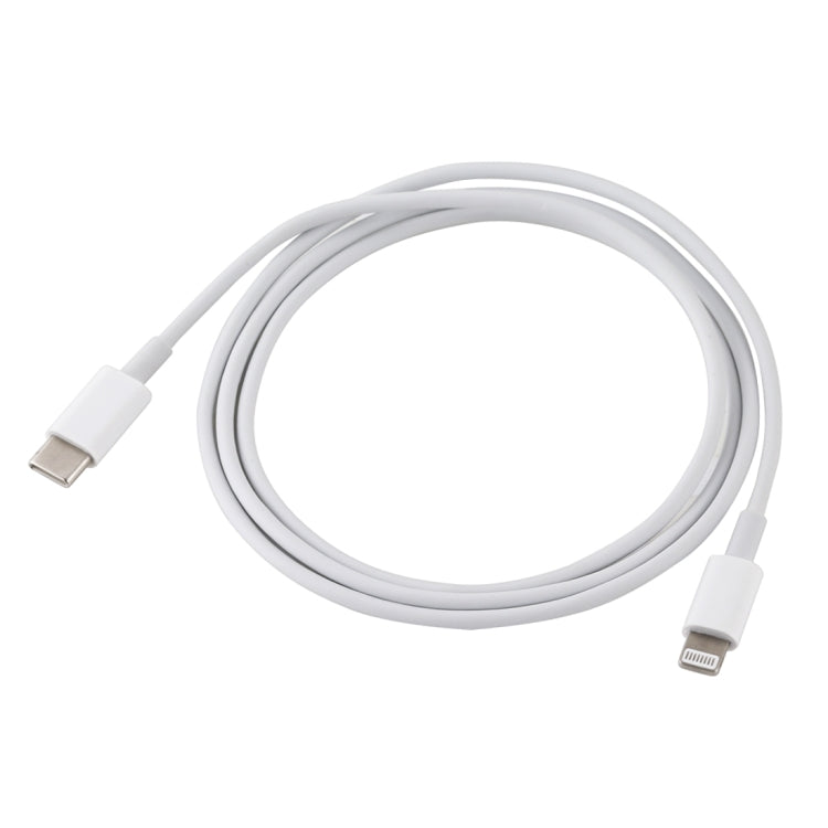 12W 5V/2A USB-C / Type-C to 8 Pin PD Fast Charging Cable for iPhone, iPad, Cable Length: 1m