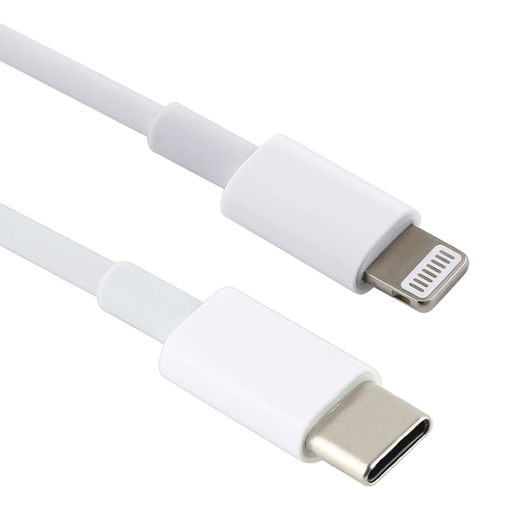 12W 5V/2A USB-C / Type-C to 8 Pin PD Fast Charging Cable for iPhone, iPad, Cable Length: 1m