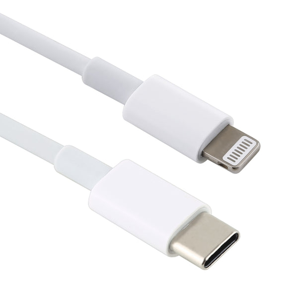 12W 5V/2A USB-C / Type-C to 8 Pin PD Fast Charging Cable for iPhone, iPad, Cable Length: 1m