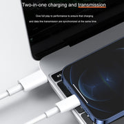 12W 5V/2A USB-C / Type-C to 8 Pin PD Fast Charging Cable for iPhone, iPad, Cable Length: 1m