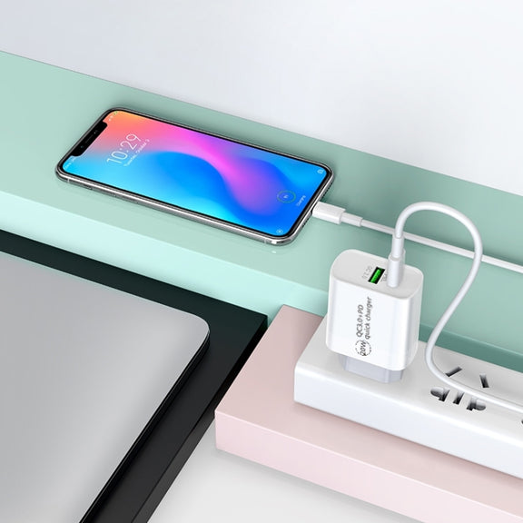 12W 5V/2A USB-C / Type-C to 8 Pin PD Fast Charging Cable for iPhone, iPad, Cable Length: 1m